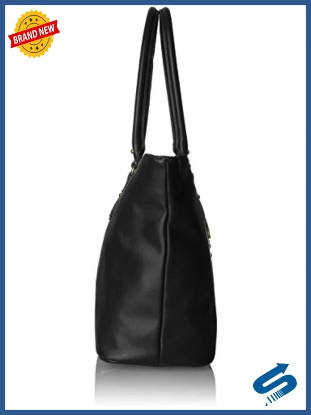 Lightweight Nylon Tote Bag with Zip Top - Travel Work Bag